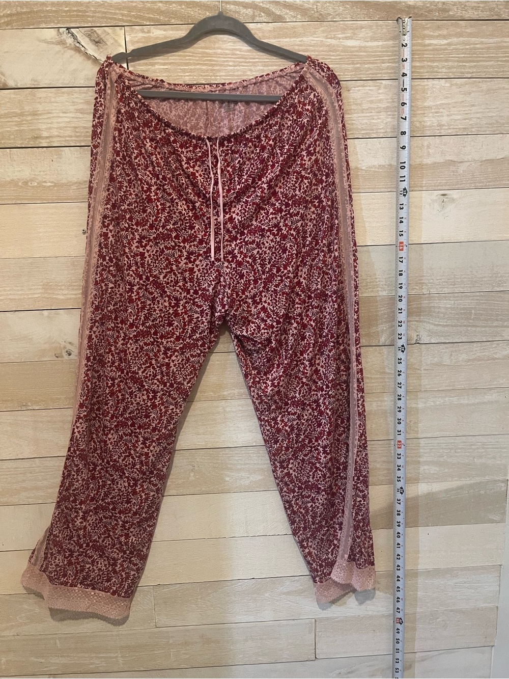 Victoria's Secret Women's Pink Floral Lounge Pants & Top Set XL - Picture 7 of 8